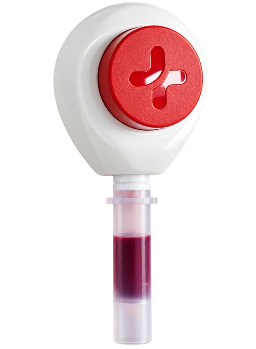 Entnahmegerät von Mark Health für die Blutabnahme zu Hause